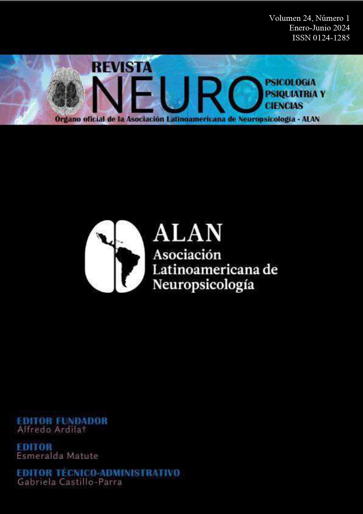 					Ver Vol. 24 Núm. 1 (2024): 30 aniversario del Instituto de Neurociencias, Universidad de Guadalajara: Enero-Junio
				